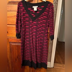 Red and black Papillon Blanc dress, size medium